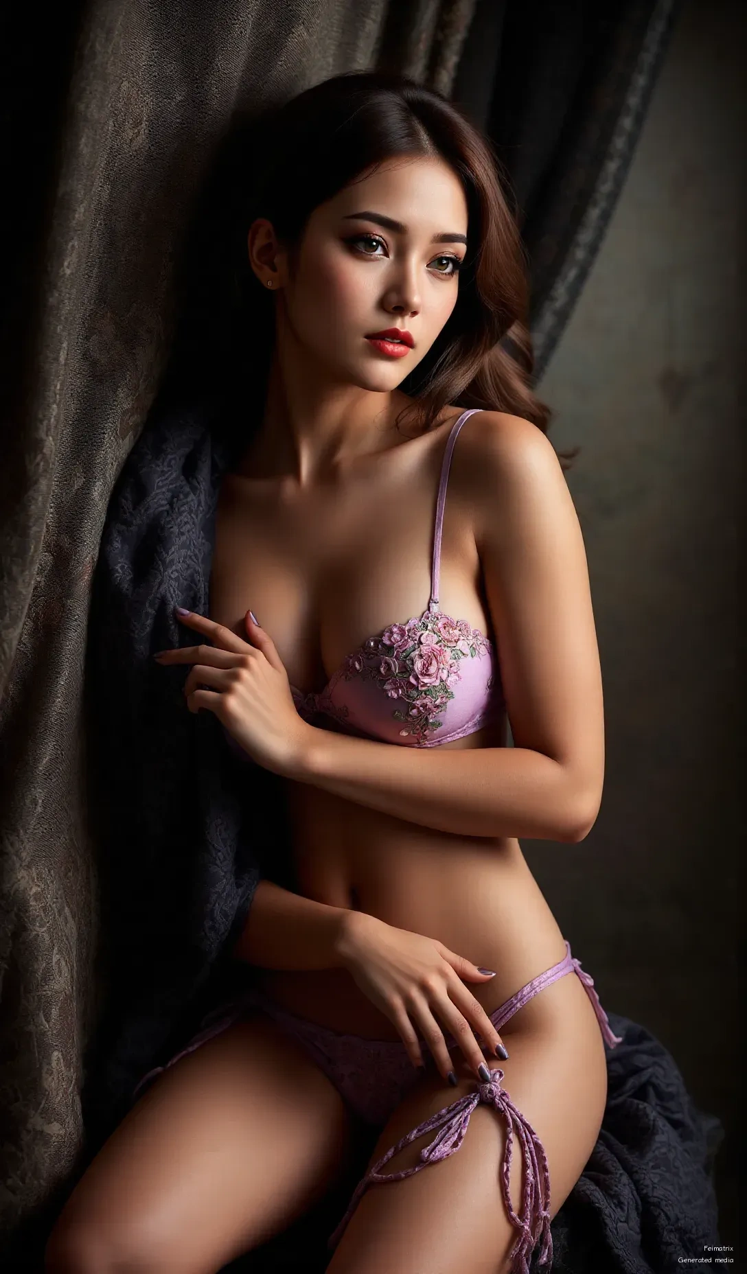 Golden hour glow & perfect pouting. ✨ Feeling utterly radiant tonight!