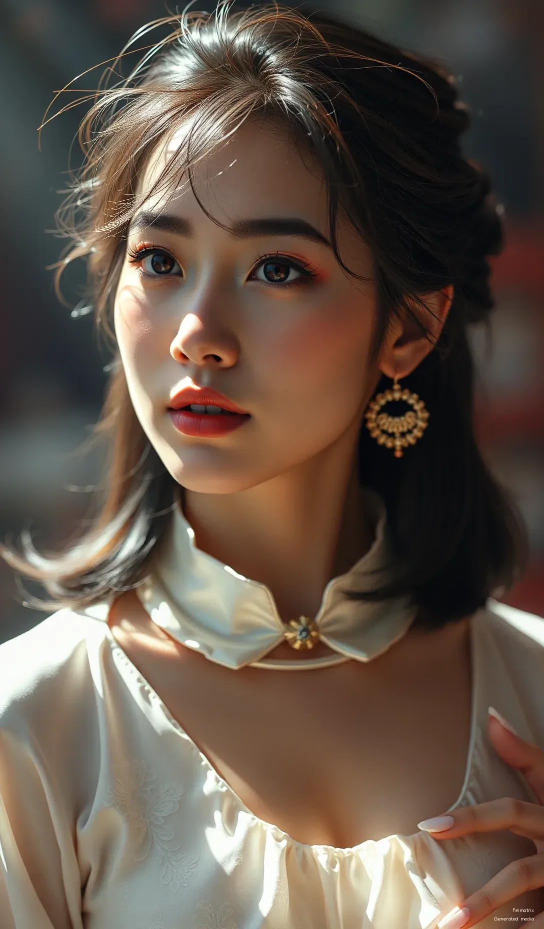 Silent grace. Golden warmth. A universe held in this gaze. ✨