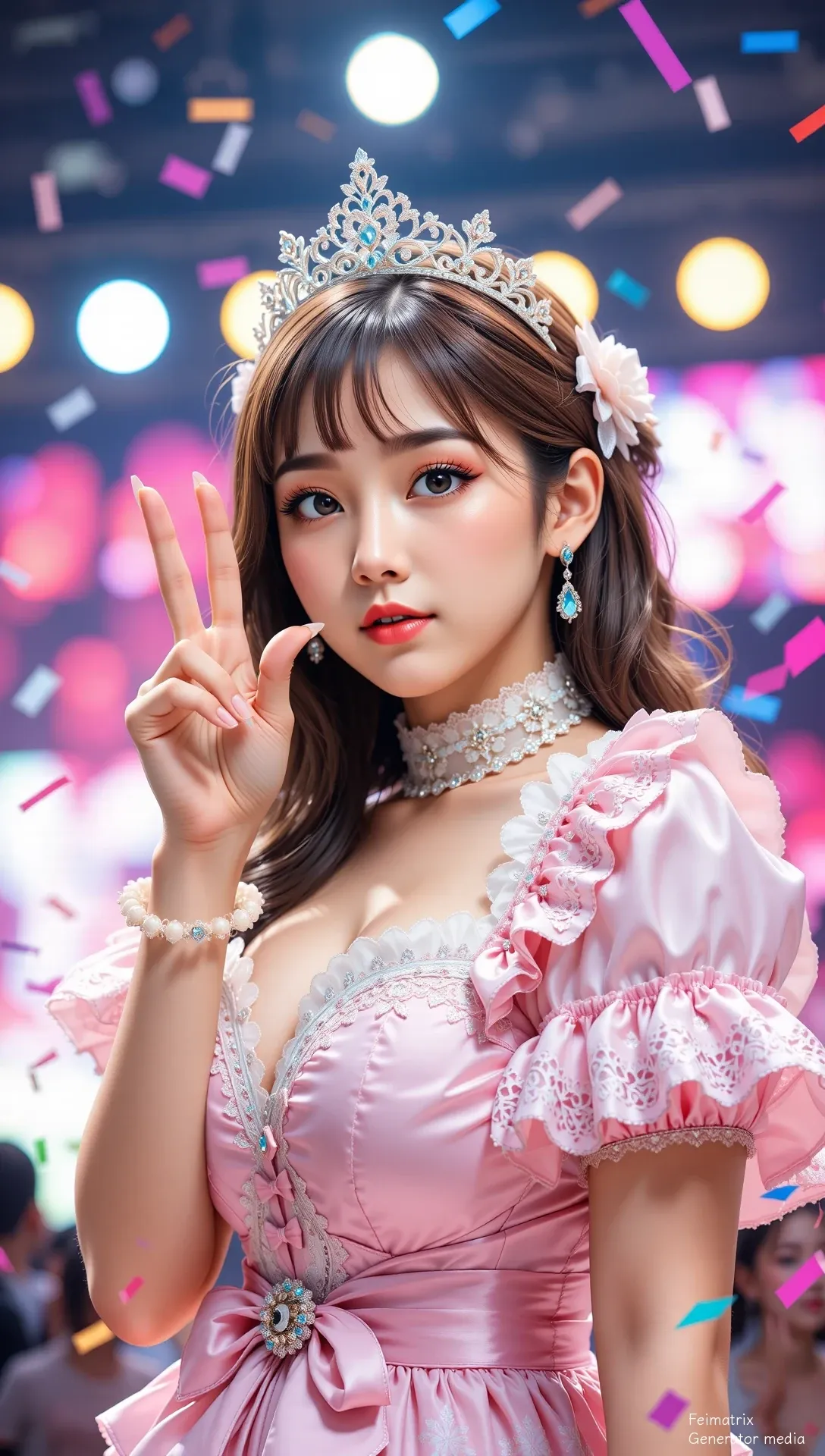 Ephemeral Bloom in Neon Light