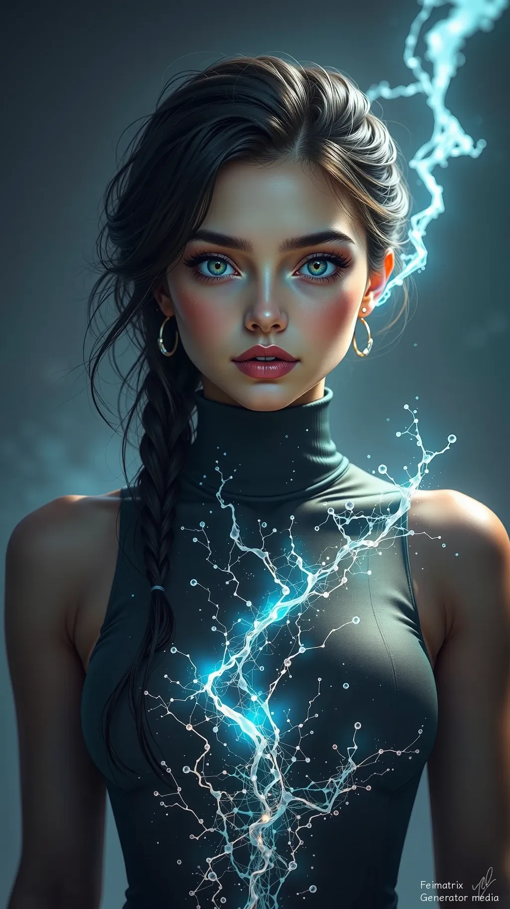 Electric Veins in a Neon Concrete Jungle