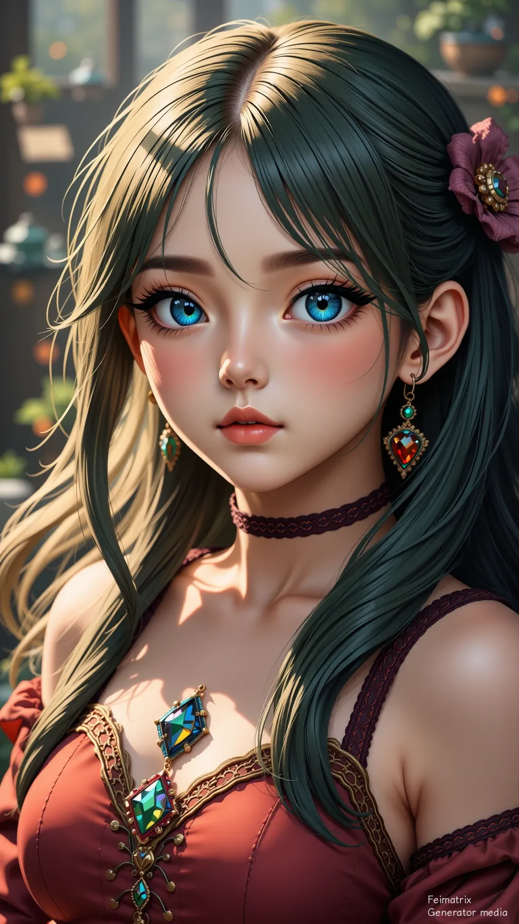 The Sapphire Pulse in a Neon Rain