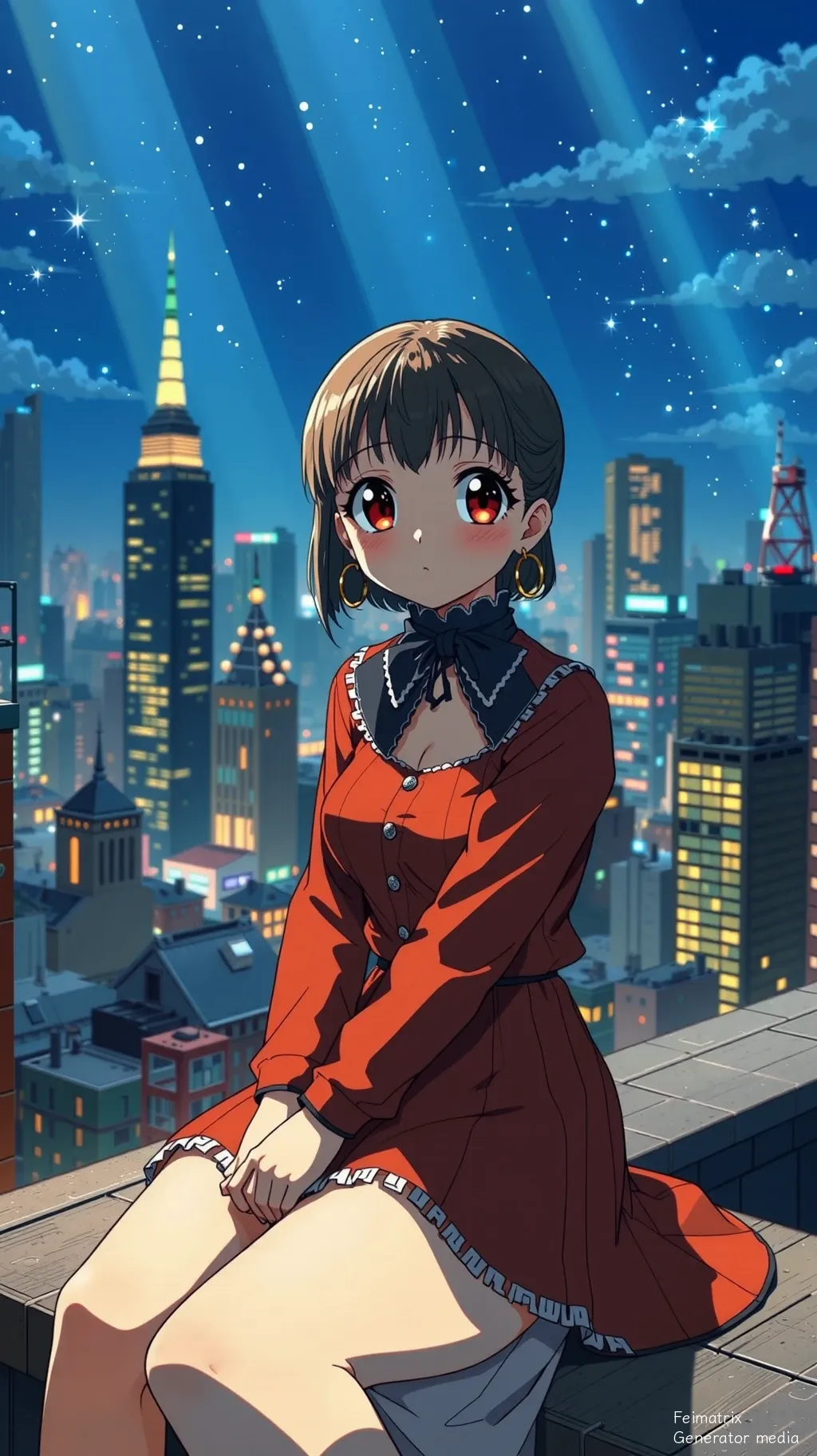 Oxidized Hearts Under a Neon Sky