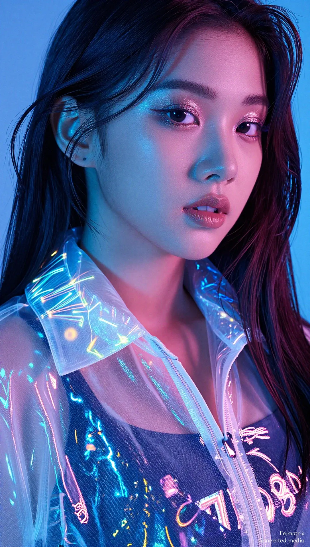 Prism Hearts in Neon Rain