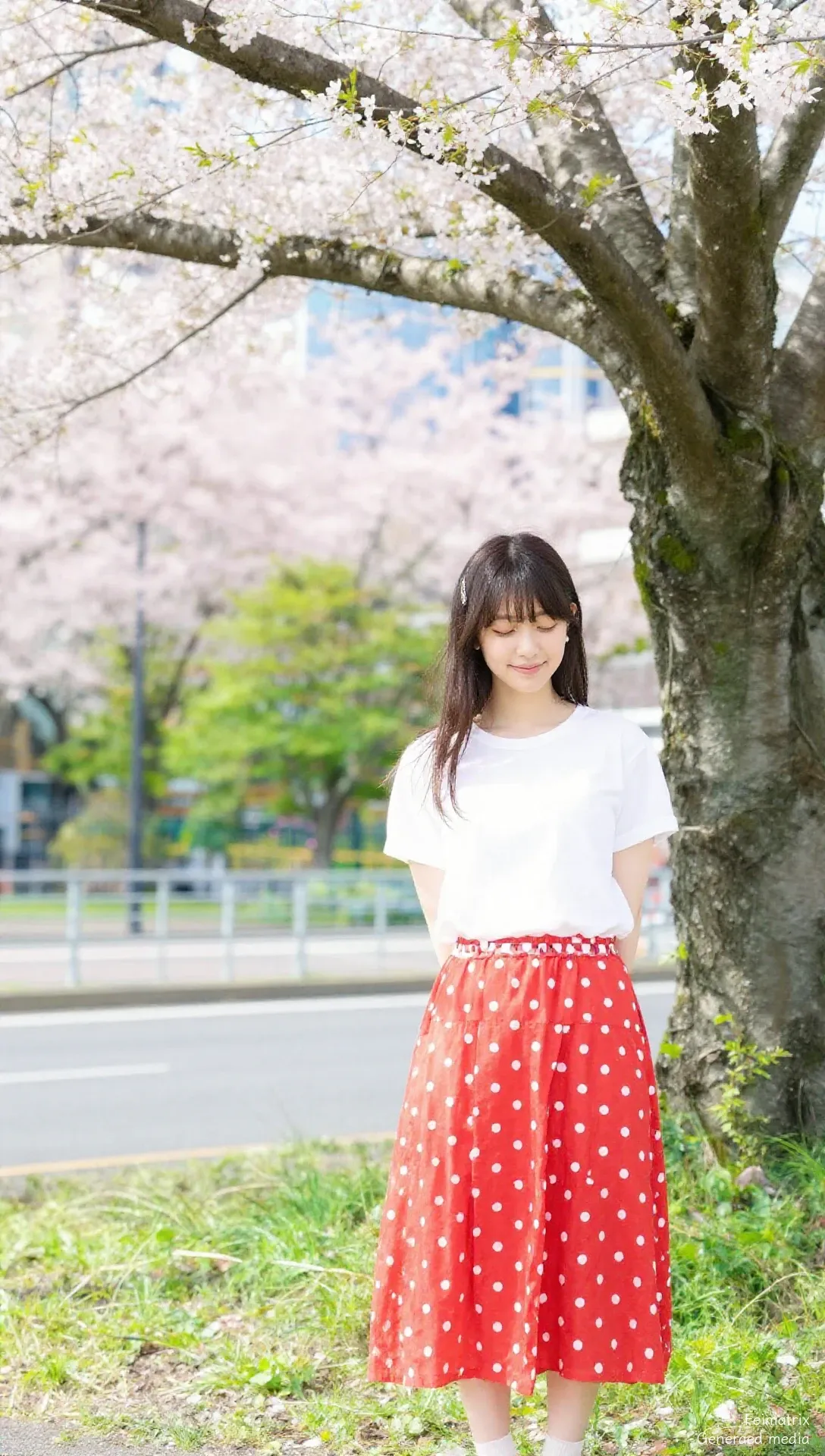 Cherry Blossoms on Concrete Skin