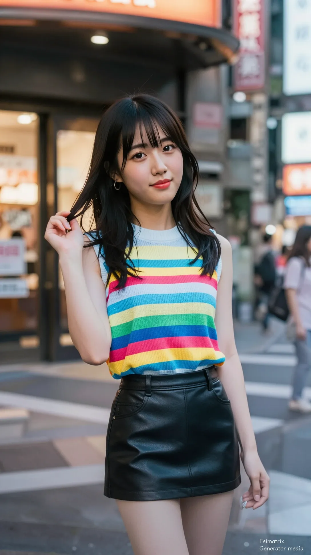 Rainbow Threads in an Onyx City