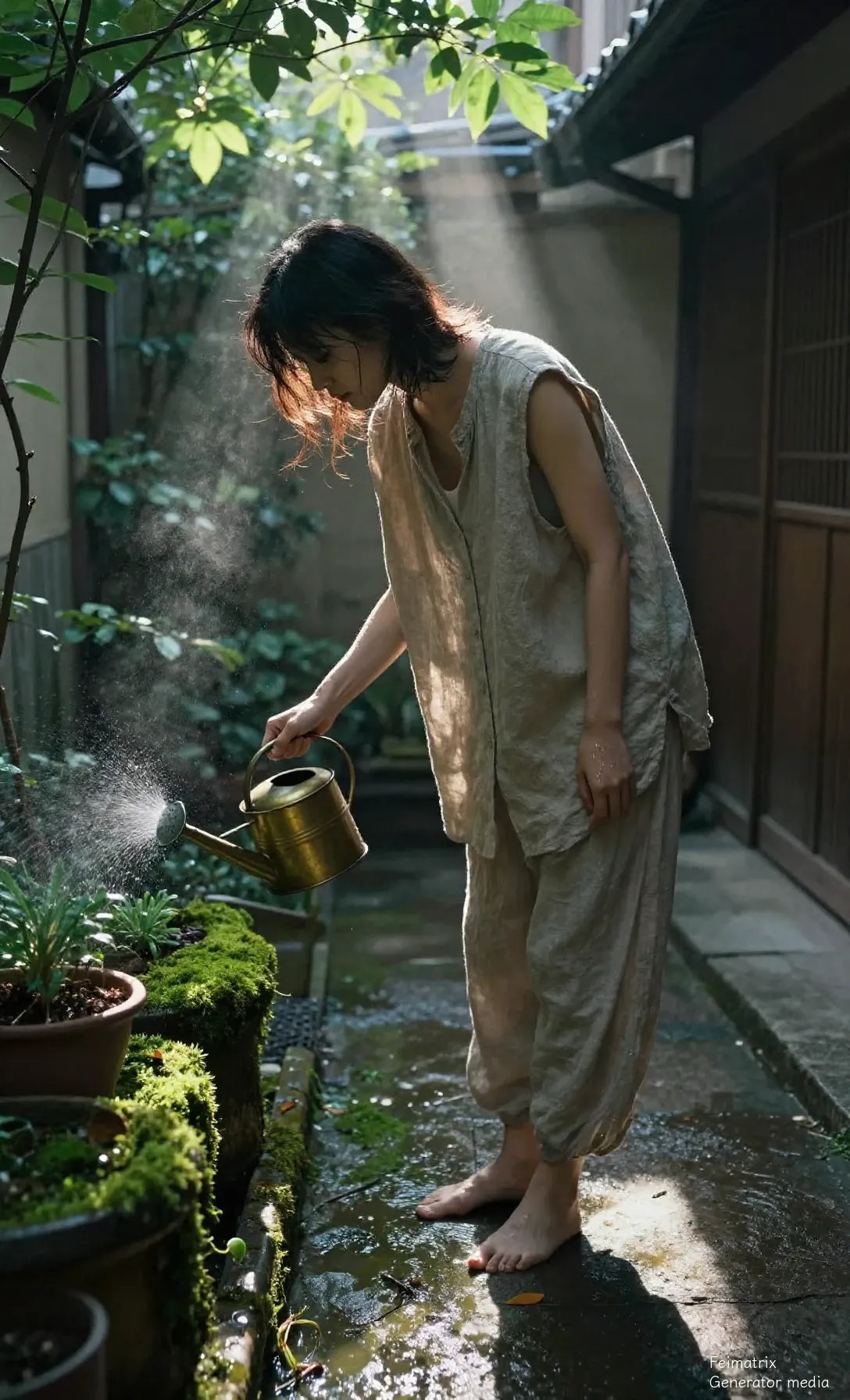 The Quiet Rhythm of Water and Skin