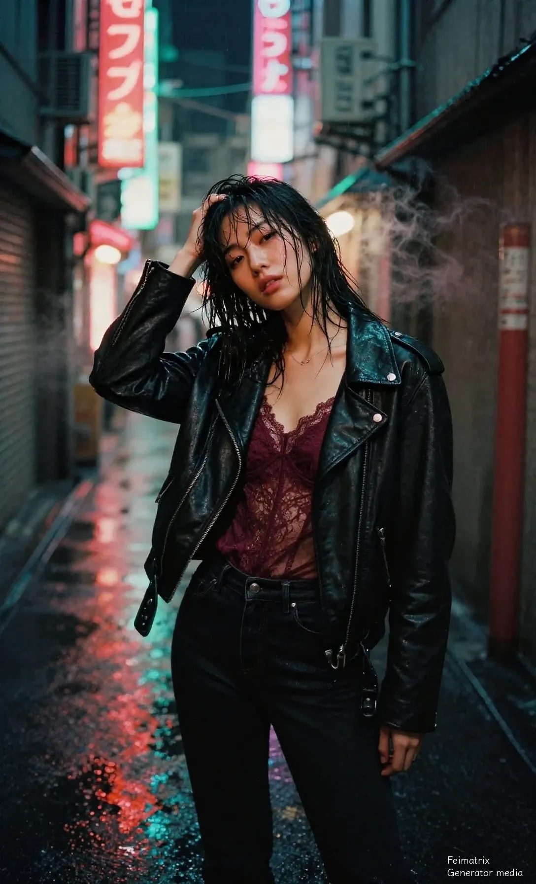 The Velvet Pulse of Neon Rain