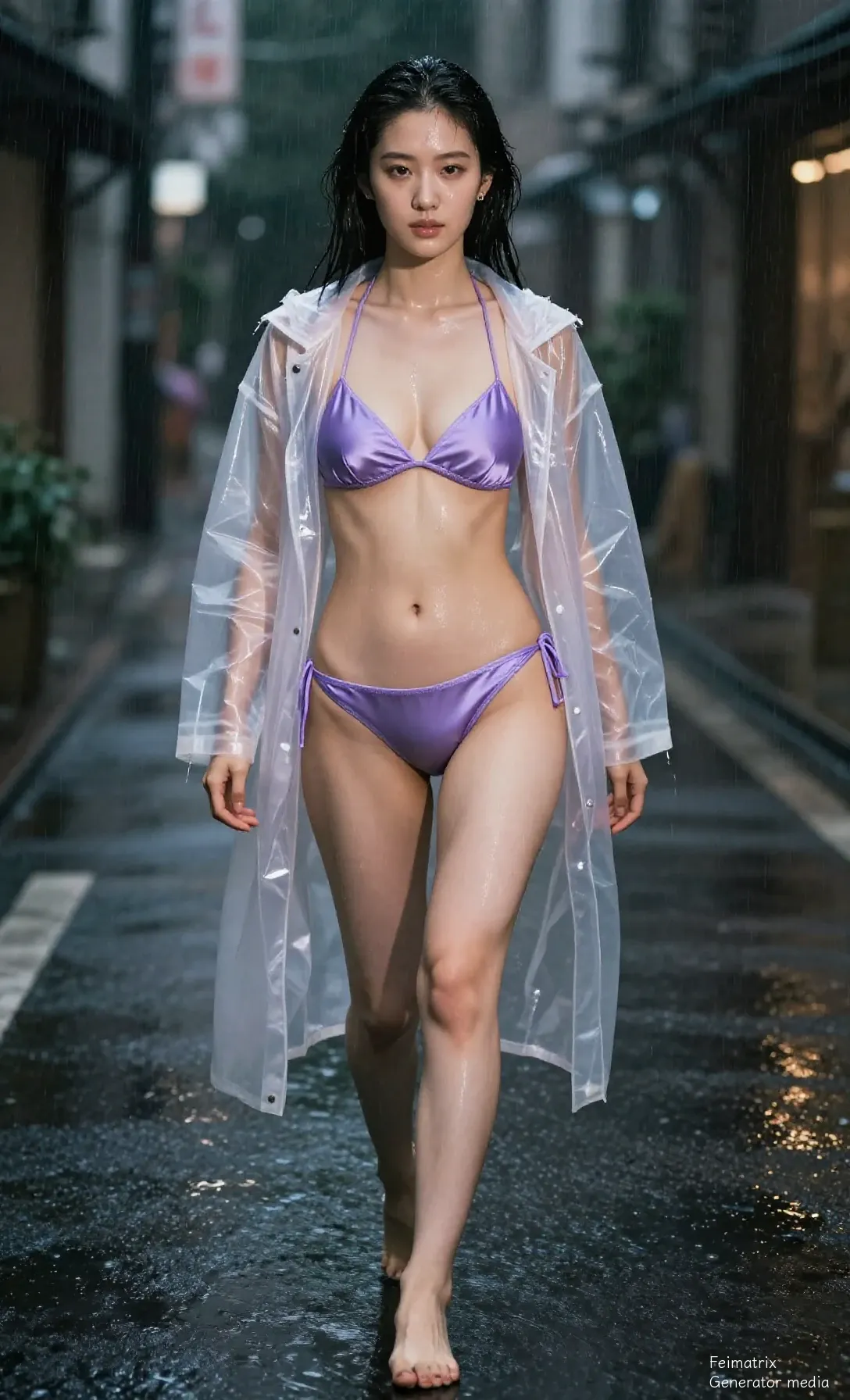 Rainwater on Bare Skin