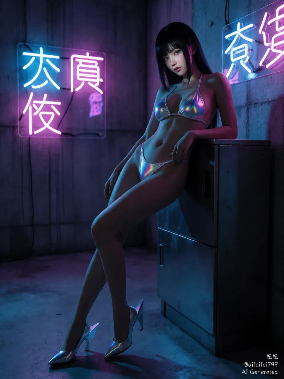 Neon Veins: The Alchemy of Cold Steel and Warm Skin