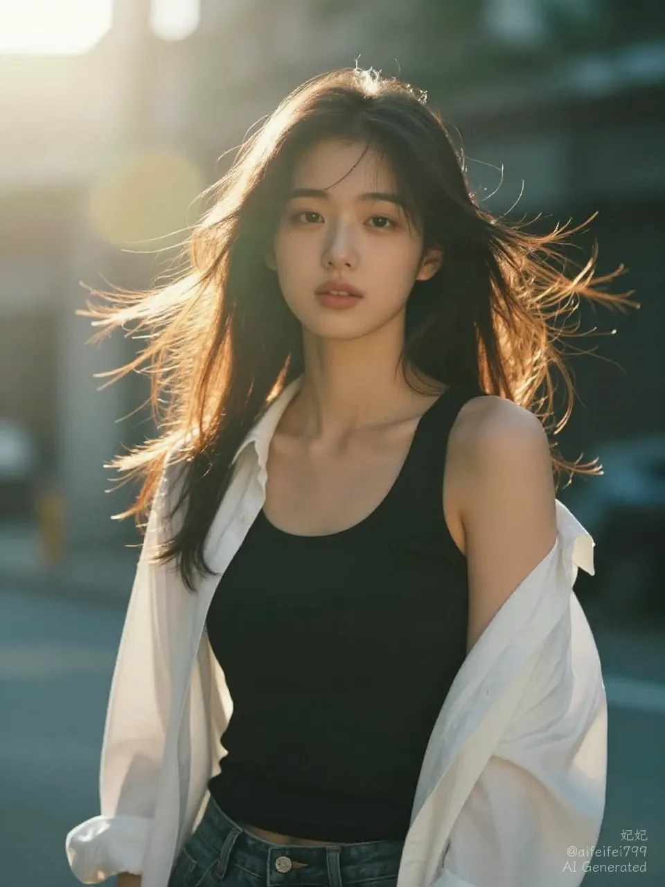 Golden Hour Echoes: The Warmth of a Lingering Glance