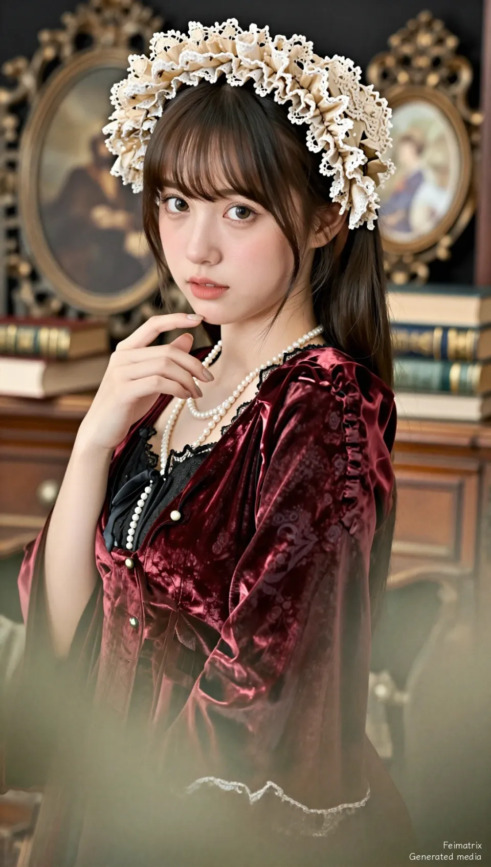 Velvet dreams and pearl perfection. ✨