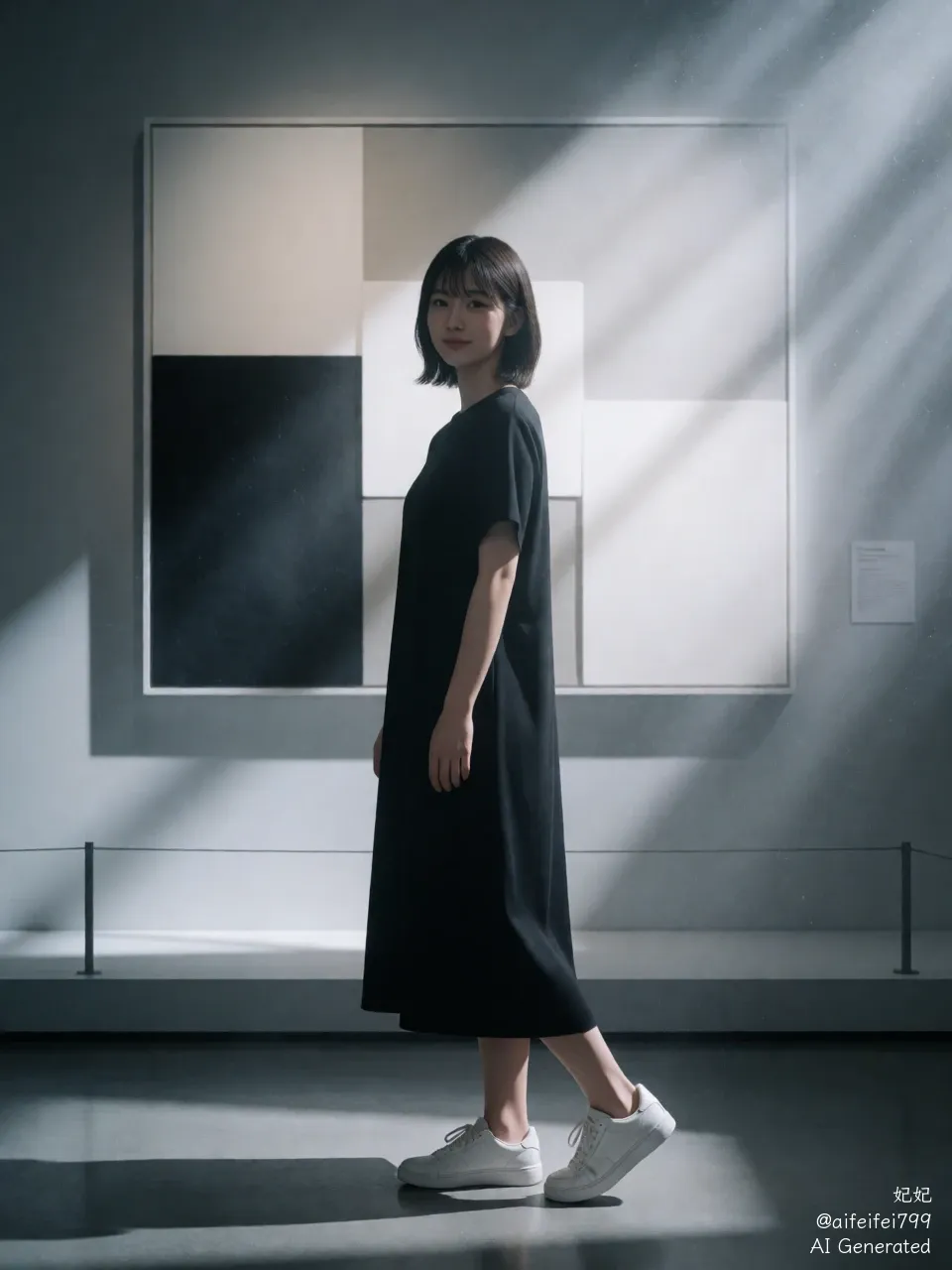 Chiaroscuro Pulse: The Geometry of a Lingering Glance