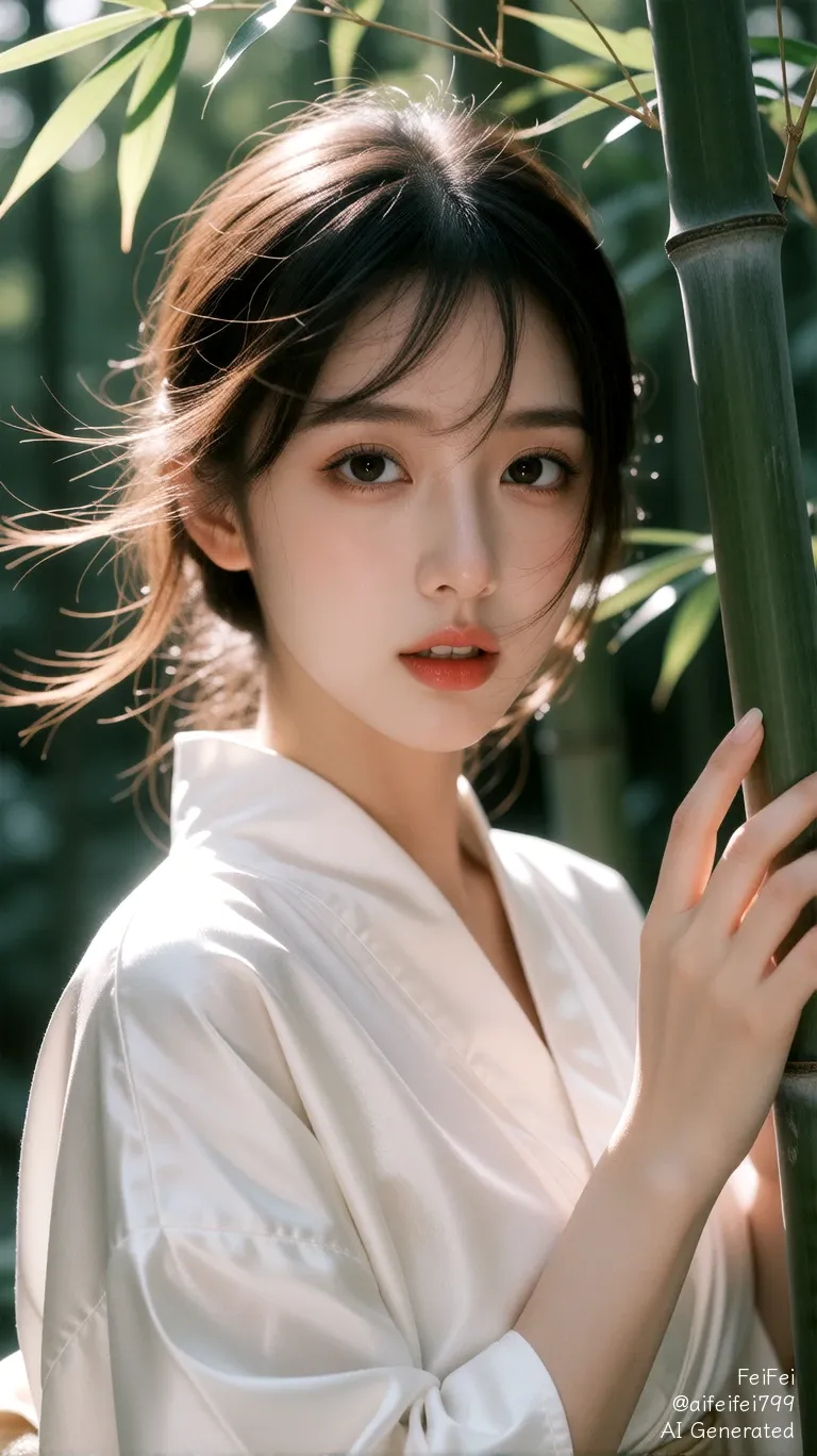 The Silk Whisper of Neon Bamboo